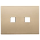 VIMAR SPA - VIW22683.2.88 Placca 3Mx2 Flat oro satinato