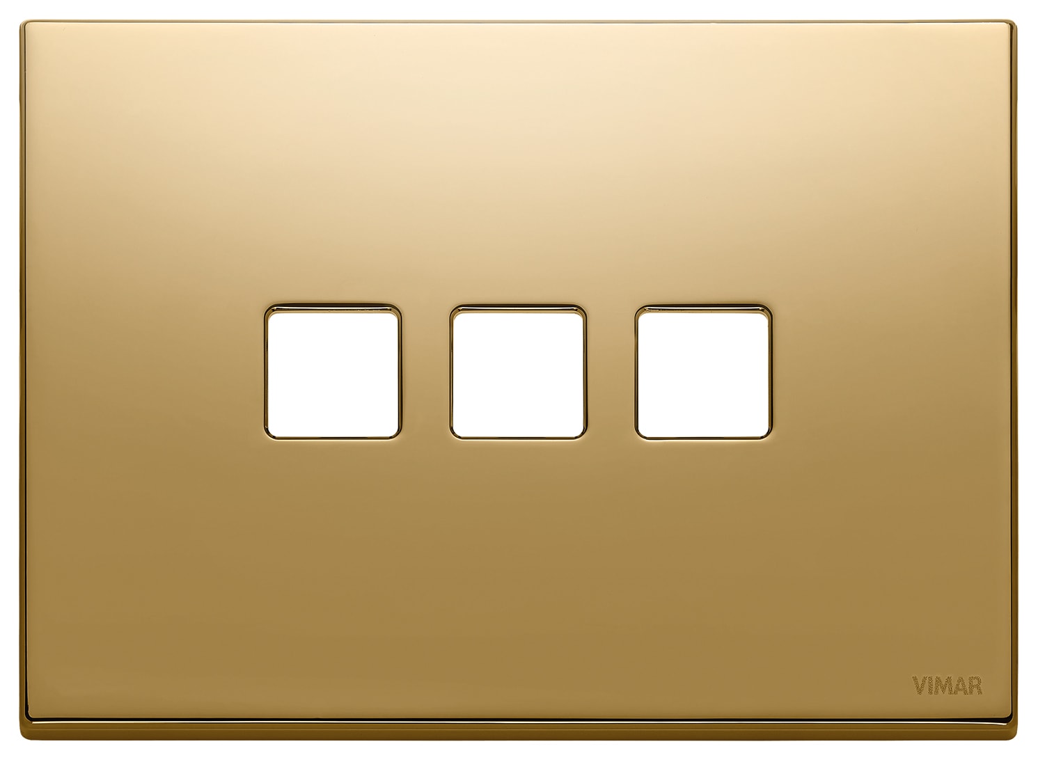VIMAR SPA - VIW22683.3.82 Placca 3Mx3 Flat oro