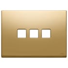 VIMAR SPA - VIW22683.3.82 Placca 3Mx3 Flat oro