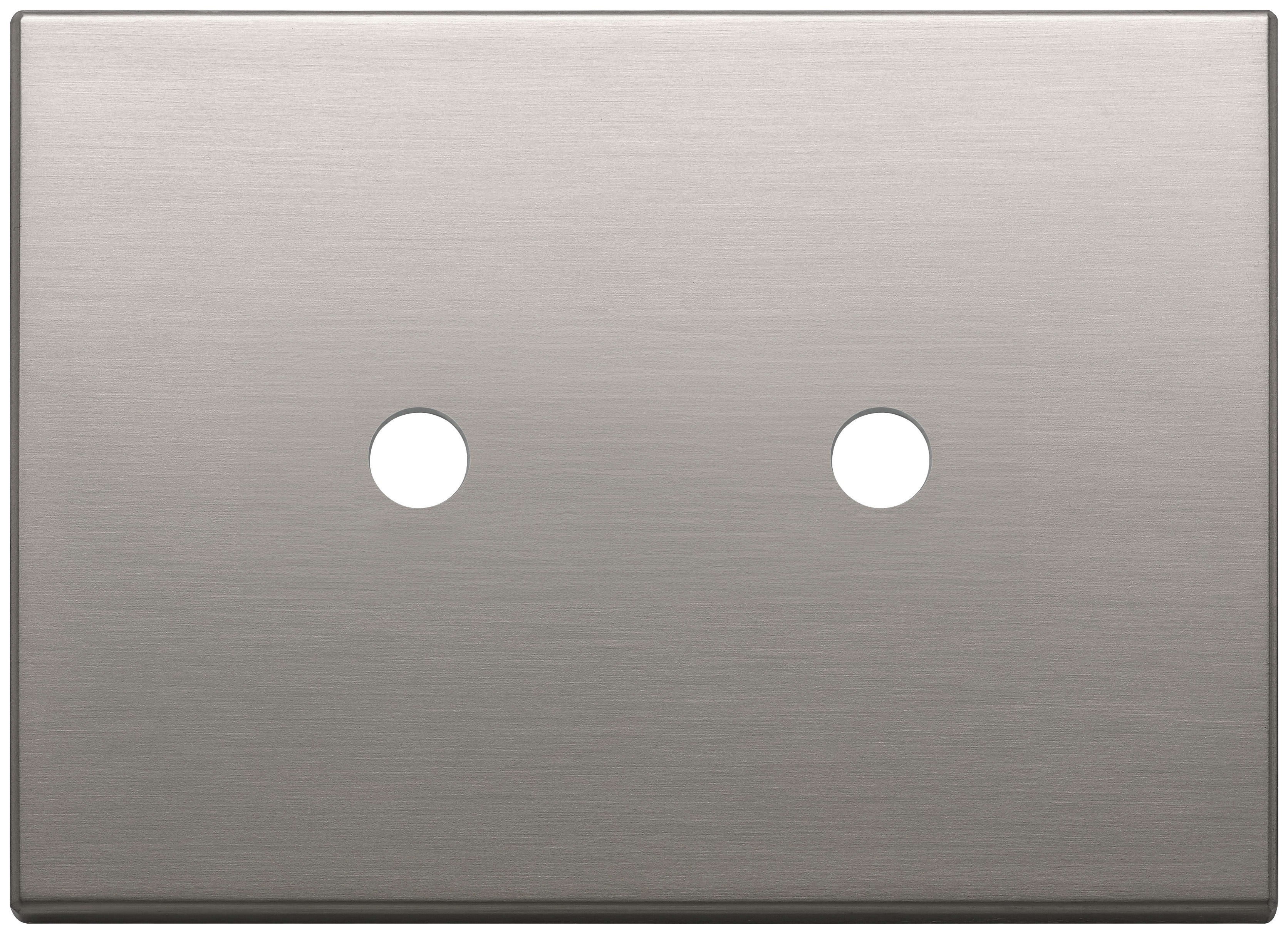 VIMAR SPA - VIW22683.RN.2.11 Placca 3Mx2 Tondo nichel spazzolato