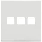 VIMAR SPA - VIW22685.3.01 Placca 3Mx3 BS Flat bianco matt