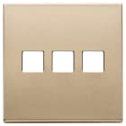 VIMAR SPA - VIW22685.3.88 PLACCA 3MX3 BS FLAT ORO SATINATO