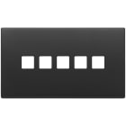 VIMAR SPA - VIW22689.5.03 Placca 5Mx5 BS Flat grigio antracite