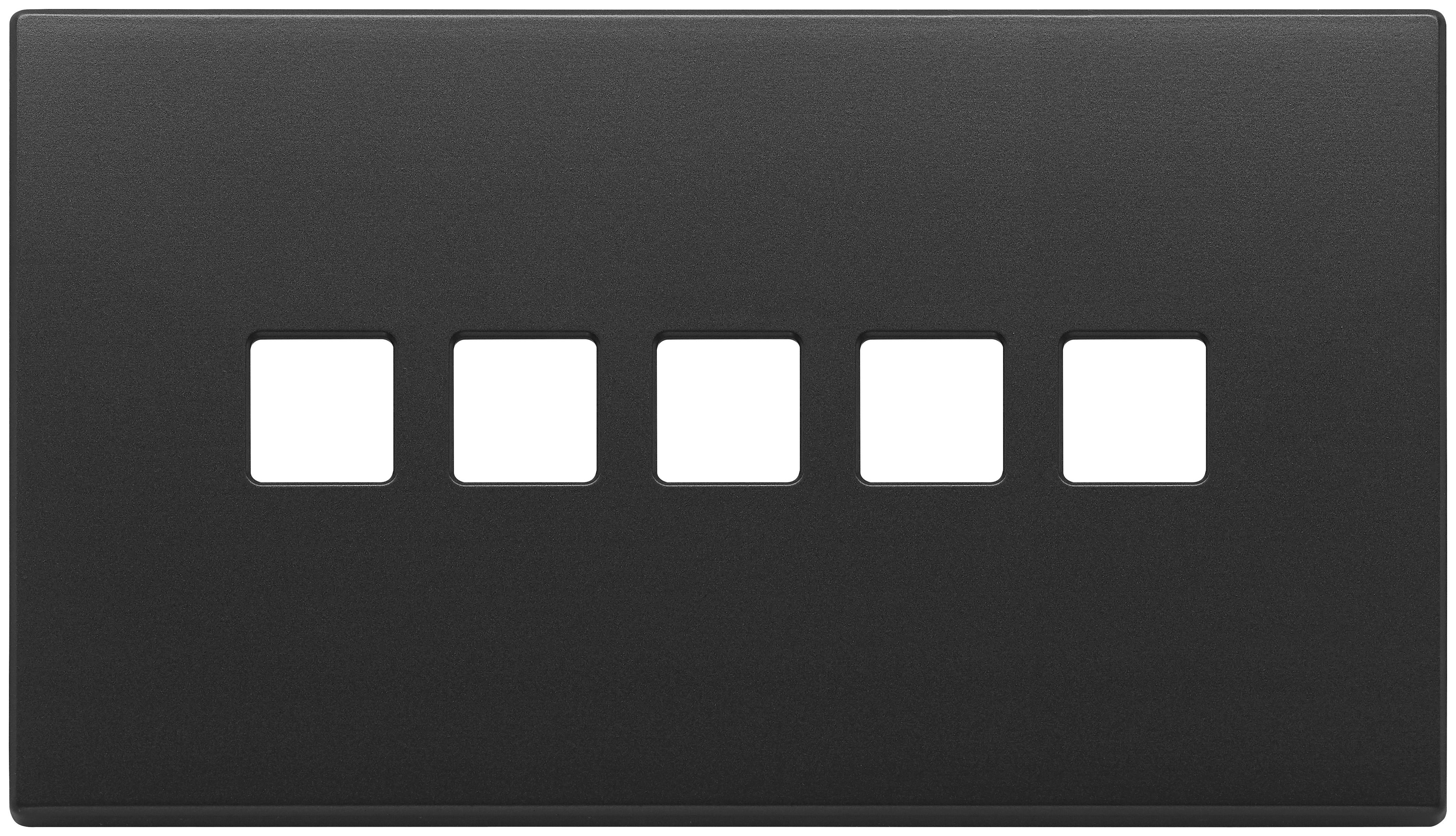 VIMAR SPA - VIW22689.5.03 PLACCA 5MX5 BS FLAT GRIGIO ANTRACITE