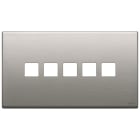 VIMAR SPA - VIW22689.5.11 PLACCA 5MX5 BS FLAT NICHEL SPAZZOLATO