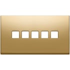 VIMAR SPA - VIW22689.5.82 Placca 5Mx5 BS Flat oro