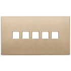 VIMAR SPA - VIW22689.5.88 Placca 5Mx5 BS Flat oro satinato