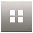 VIMAR SPA - VIW22692.11 Placca 2Mx4 Flat nichel spazzolato