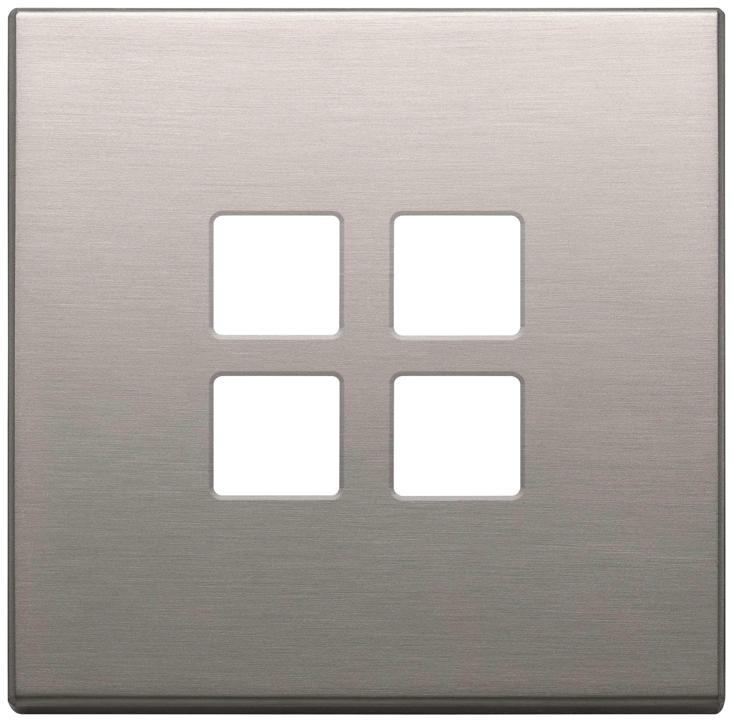 VIMAR SPA - VIW22692.11 PLACCA 2MX4 FLAT NICHEL SPAZZOLATO