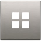 VIMAR SPA VIW22692.11 PLACCA 2MX4 FLAT NICHEL SPAZZOLATO