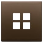 VIMAR SPA - VIW22692.12 Placca 2Mx4 Flat bronzo scuro spazz.