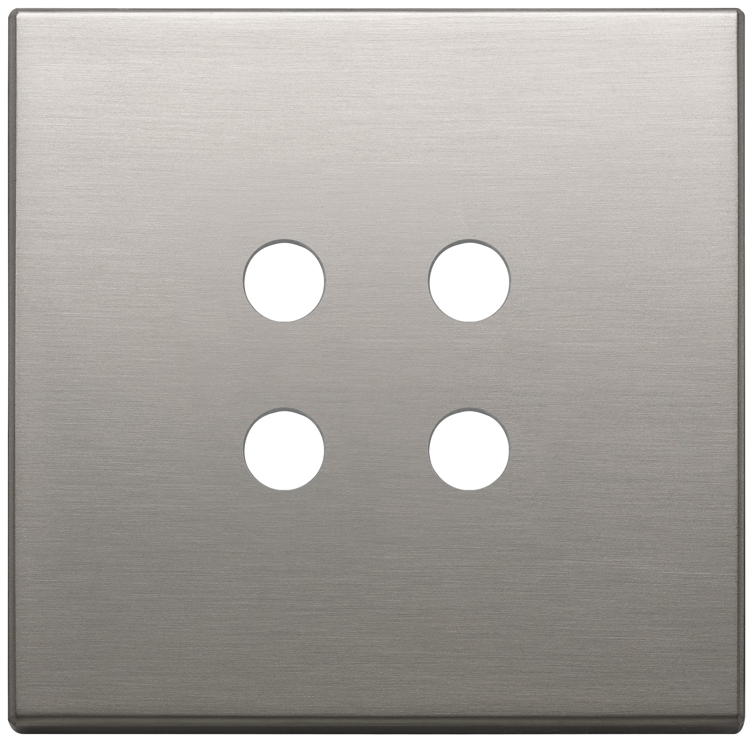 VIMAR SPA - VIW22692.RN.11 Placca 2Mx4 Tondo nichel spazzolato