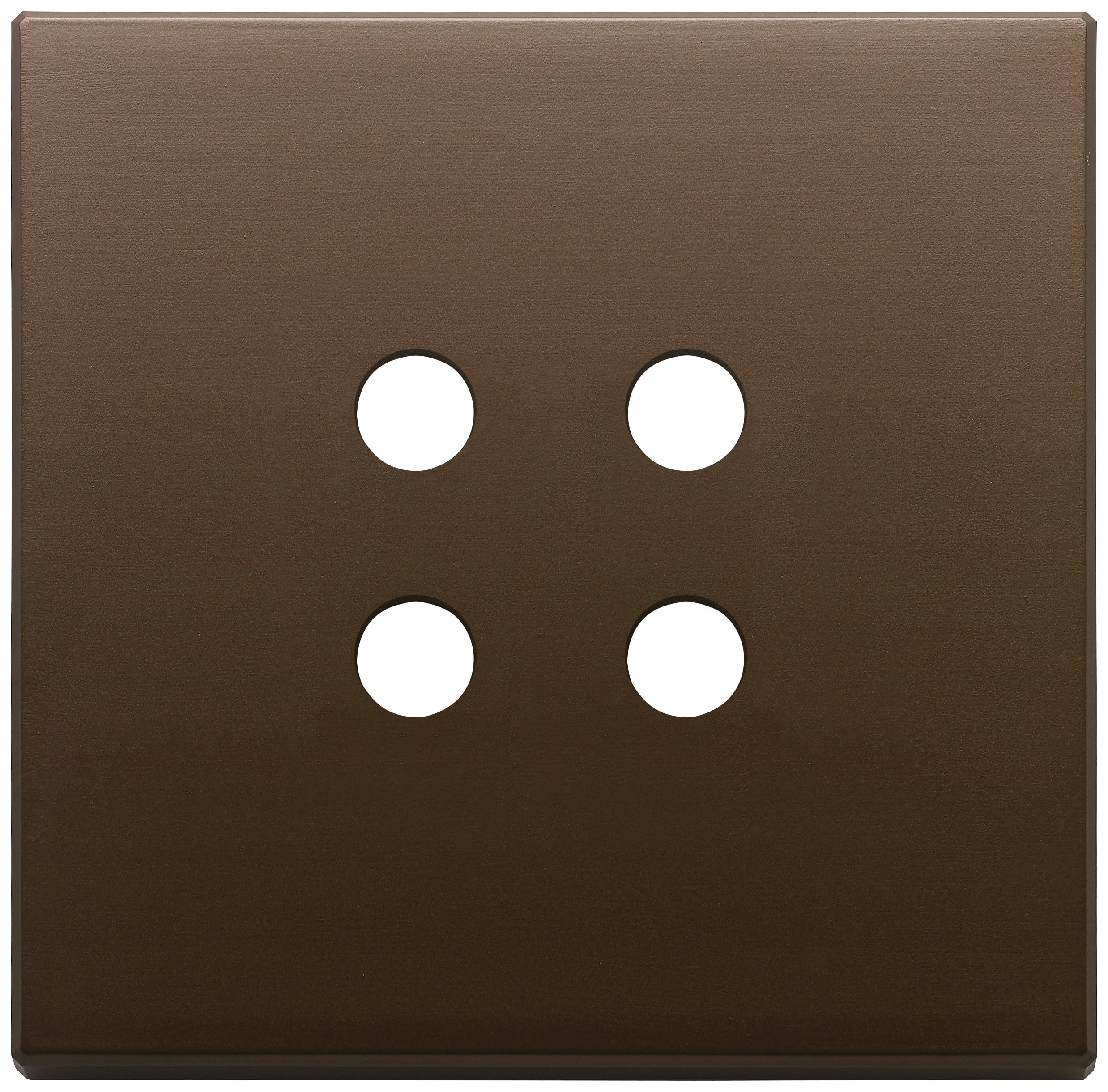 VIMAR SPA - VIW22692.RN.12 PLACCA 2MX4 TONDO BRONZO SCURO SPAZZ.