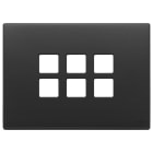 VIMAR SPA - VIW22693.03 Placca 3Mx6 Flat grigio antracite