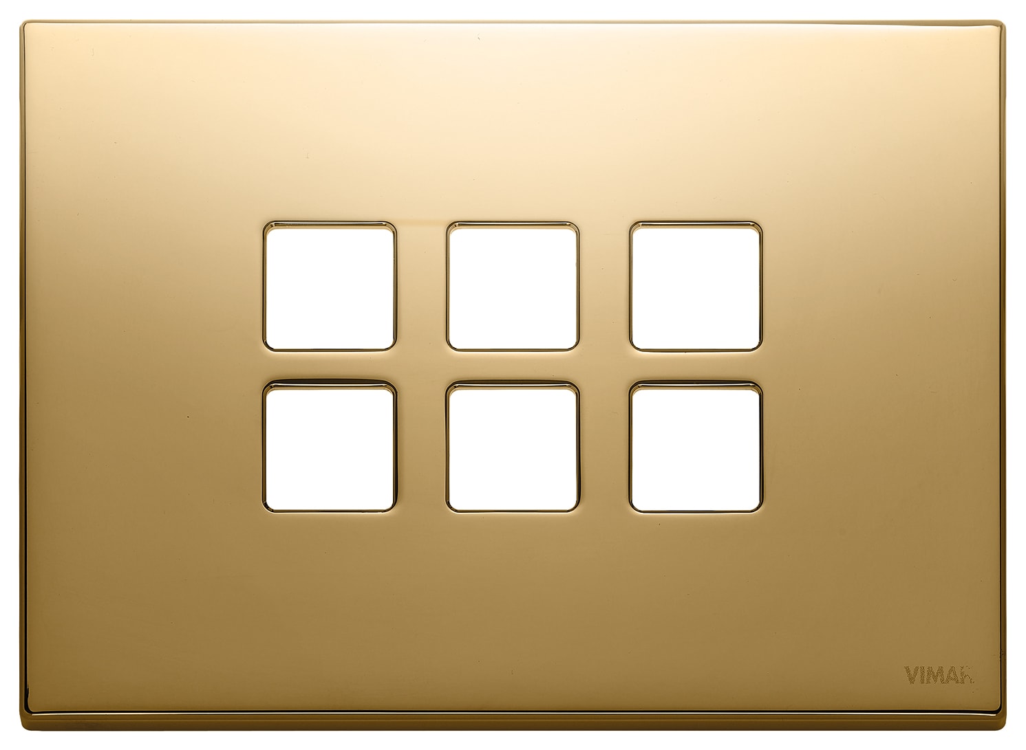 VIMAR SPA - VIW22693.82 Placca 3Mx6 Flat oro