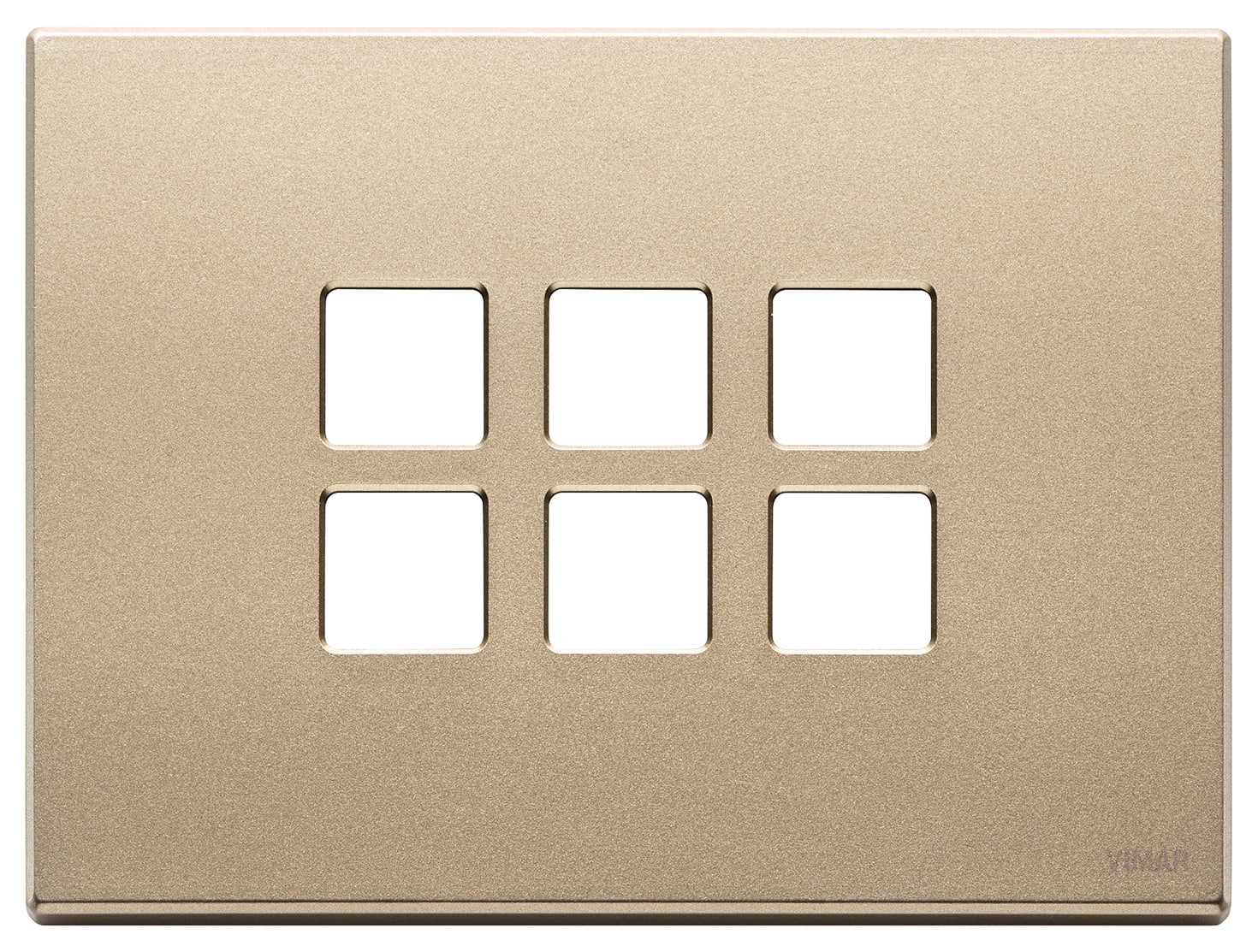 VIMAR SPA - VIW22693.88 Placca 3Mx6 Flat oro satinato