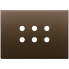 VIMAR SPA VIW22693.RN.12 PLACCA 3MX6 TONDO BRONZO SCURO SPAZZ.