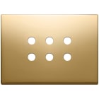 VIMAR SPA - VIW22693.RN.82 Placca 3Mx6 Tondo oro