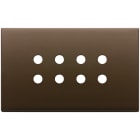 VIMAR SPA - VIW22694.RN.12 Placca 4Mx8 Tondo bronzo scuro spazz.