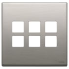 VIMAR SPA - VIW22695.11 Placca 3Mx6 BS Flat nichel spazzolato