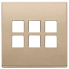 VIMAR SPA - VIW22695.88 Placca 3Mx6 BS Flat oro satinato