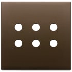 VIMAR SPA - VIW22695.RN.12 Placca 3Mx6 BS Tondo bronzo scuro spazz.