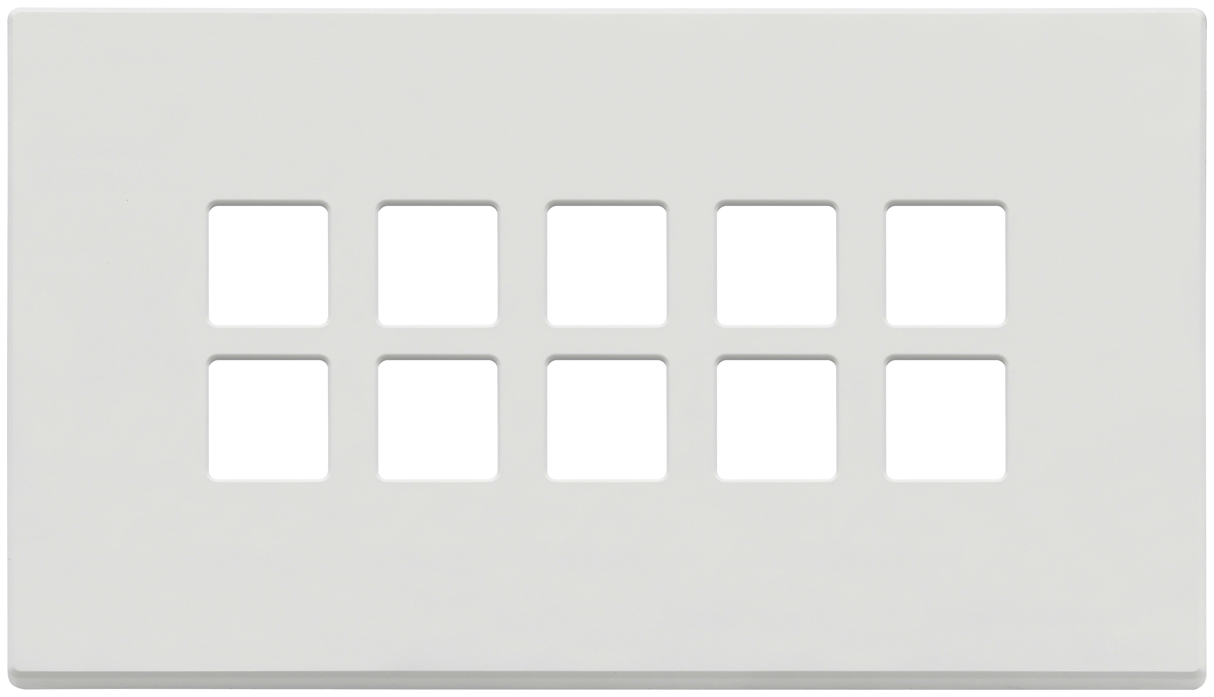 VIMAR SPA - VIW22699.01 Placca 5Mx10 BS Flat bianco matt