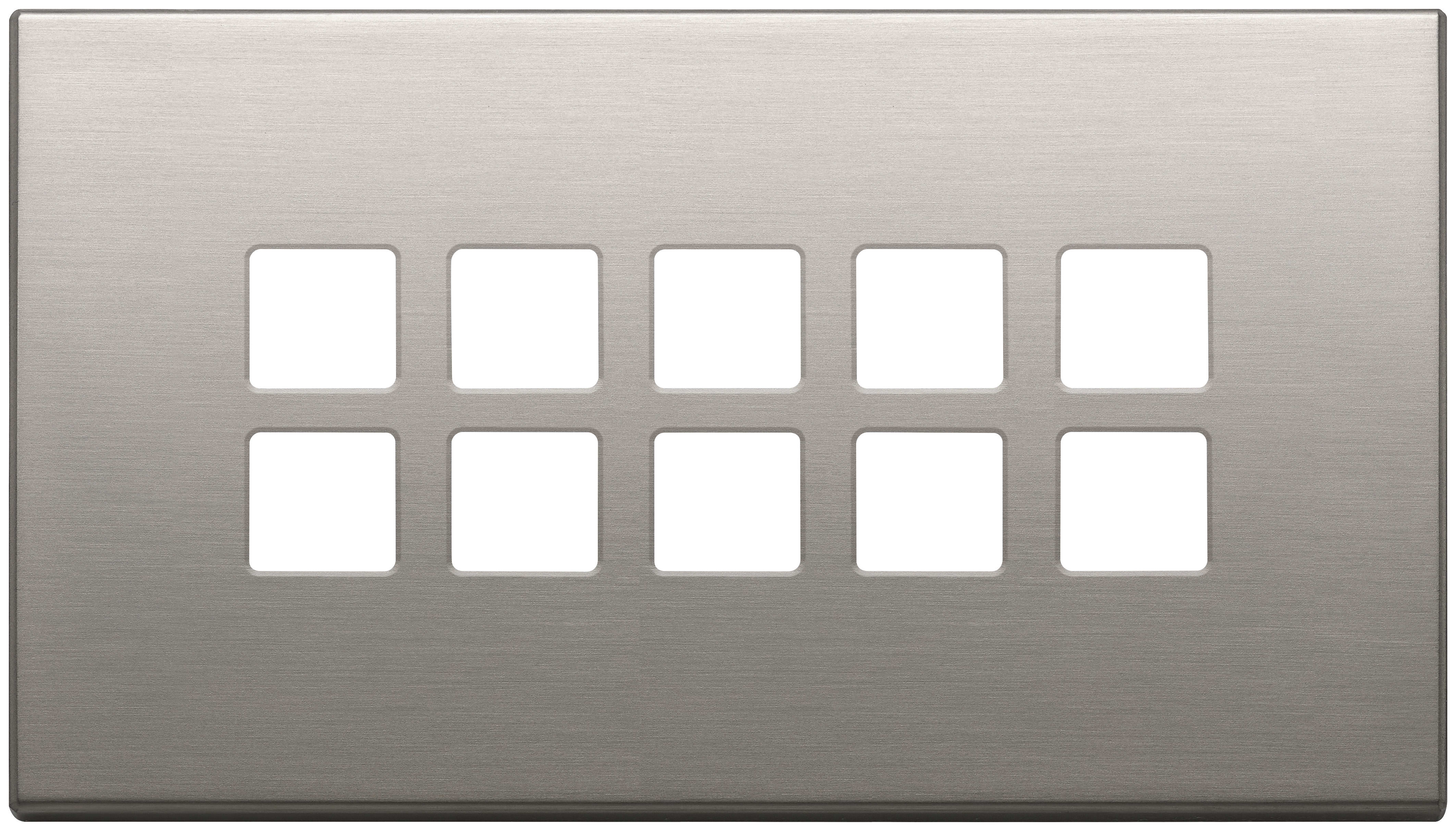 VIMAR SPA - VIW22699.11 PLACCA 5MX10 BS FLAT NICHEL SPAZZOLATO