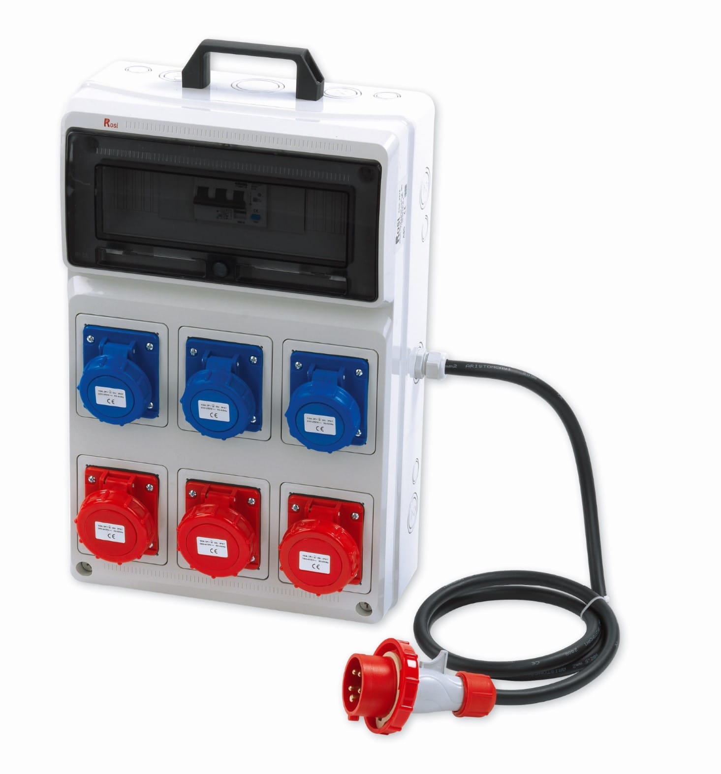 ROSI MATERIALE ELETT RCO2275 QUADRI ACS 6 PRESE INCASSO IP67
