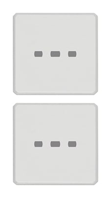VIMAR SPA VIW22751.01 DUE TASTI FLAT NEUTRI ILLUM. BIANCO