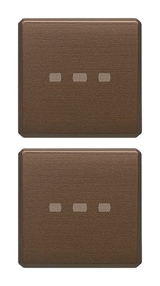 VIMAR SPA VIW22751.12 DUE TASTI FLAT NEUTRI ILLUM. BRONZO