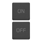 VIMAR SPA - VIW22751.1.03 Due tasti Flat simboli ON/OFF grigio
