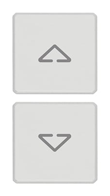 VIMAR SPA VIW22751.2.01 DUE TASTI FLAT SIMBOLI FRECCE BIANCO