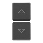 VIMAR SPA - VIW22751.2.03 DUE TASTI FLAT SIMBOLI FRECCE GRIGIO