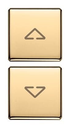 VIMAR SPA - VIW22751.2.82 DUE TASTI FLAT SIMBOLI FRECCE ORO