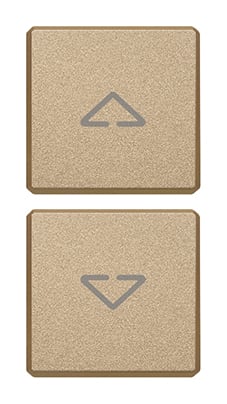 VIMAR SPA VIW22751.2.88 DUE TASTI FLAT SIMBOLI FRECCE ORO SATIN.