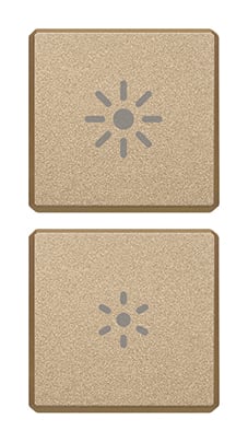 VIMAR SPA VIW22751.3.88 DUE TASTI FLAT DIMMER ORO SATINATO