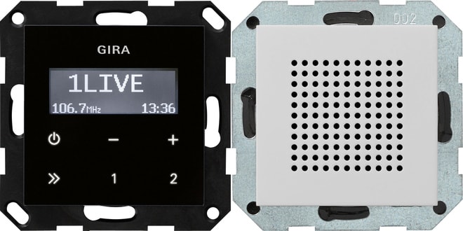 GIRA GIR2280015 UP-Radio RDS Lautsprecher System 55 Grau