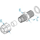 BM SPA - BMM4925LN PRESS NY IP68 M25X1,5 FILET LUN RAL9005