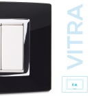 MASTER SRL - MST22VBS204 PLACCA VETRO NERO 4P. VITRA