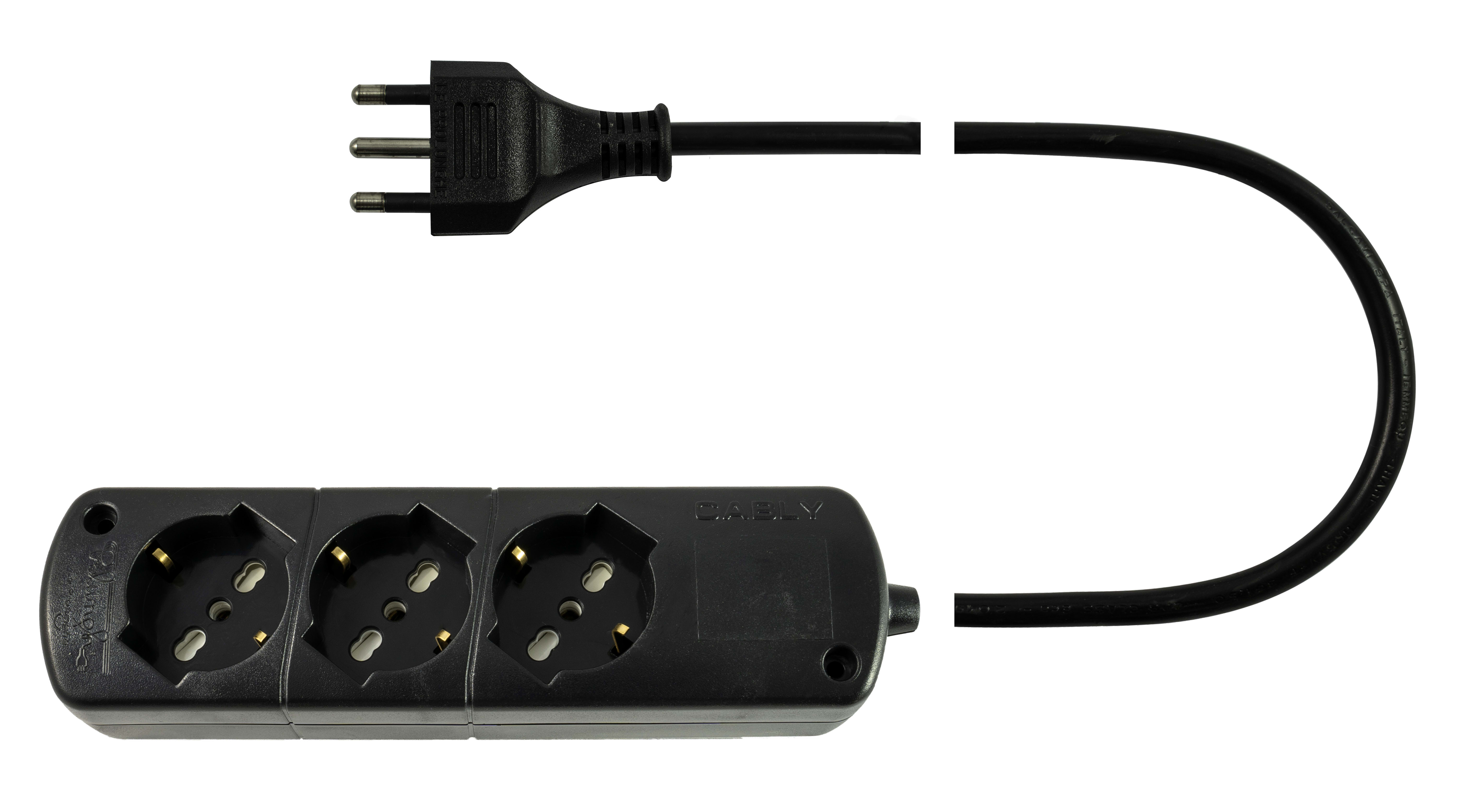 LE PROLUNGHE SAS PRG233/3-N CABLY U.3U S/INT 3G1.50 SP16A MT.3 NE