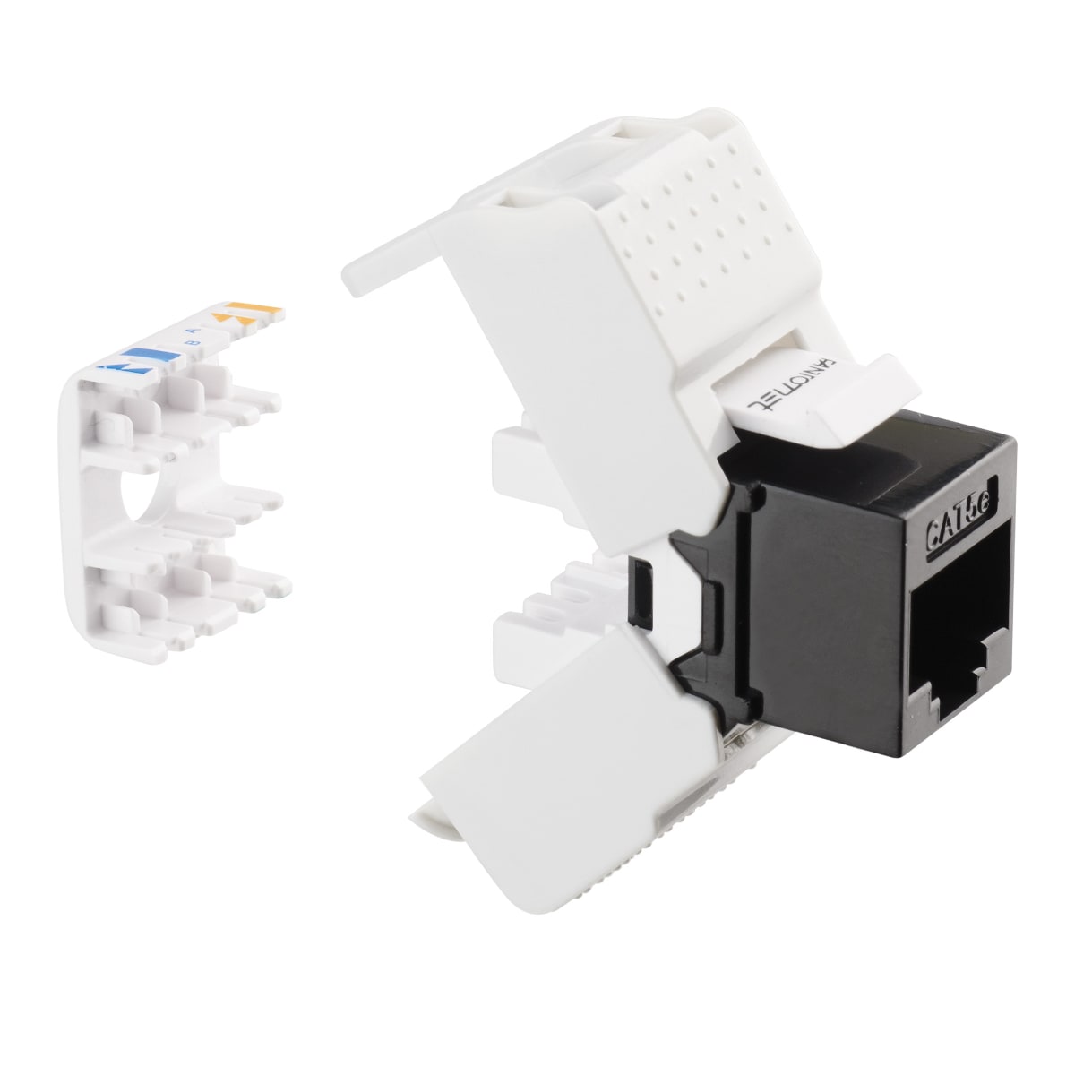 FANTON SRL FME23700BI PRESA RJ45 CAT.5E UTP 180° TOOLLESS BI