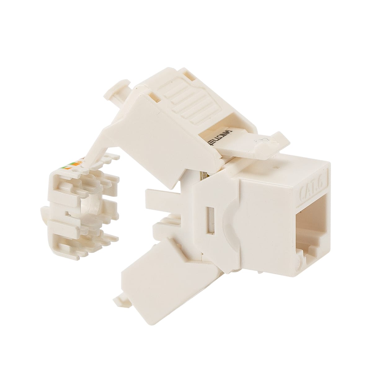 FANTON SRL FME23713 PRESA RJ45 CAT.6 UTP 180° TOOLLESS BI