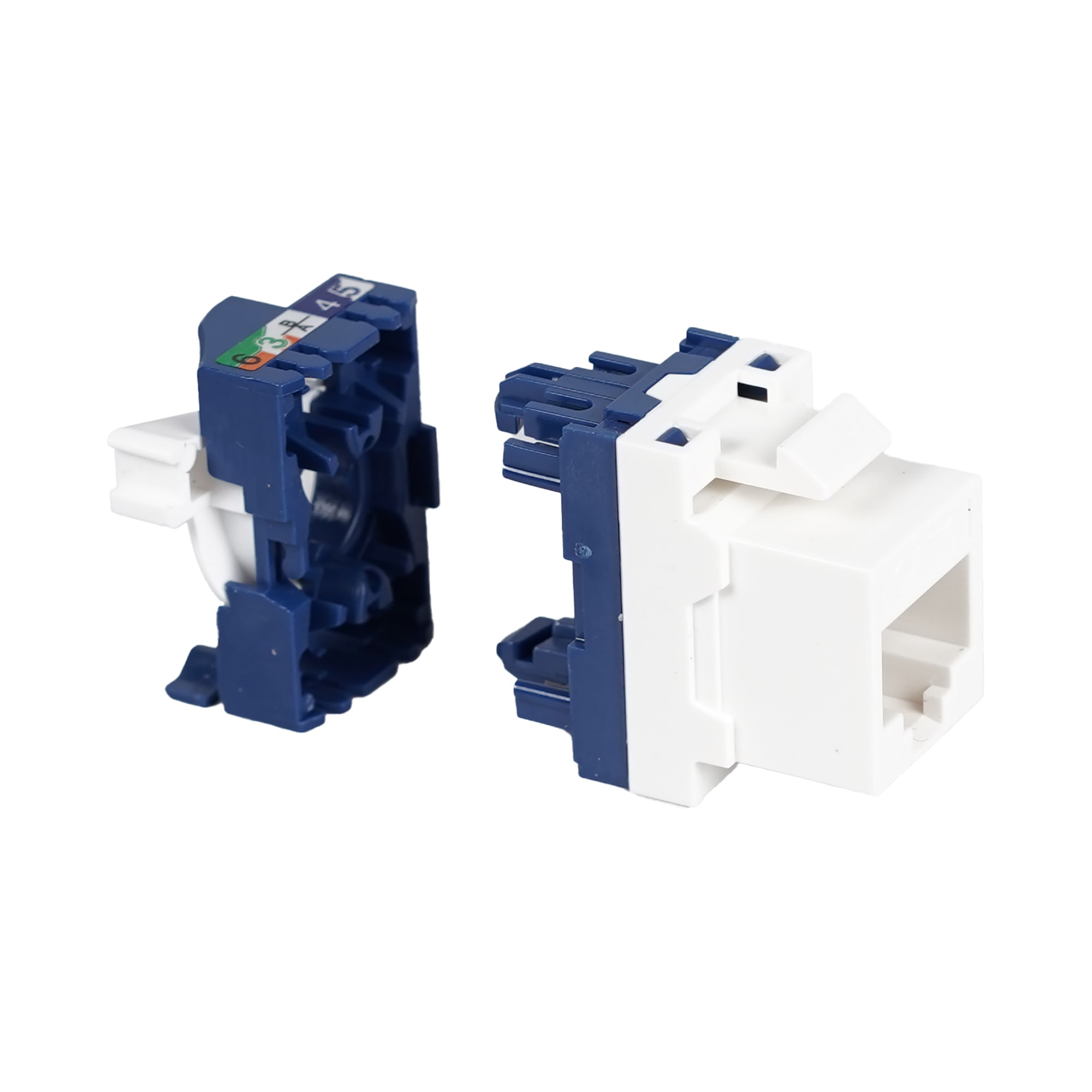 FANTON SRL FME237130 PRESA RJ45 CAT.6 UTP 180° TOOLLESS RT.BI
