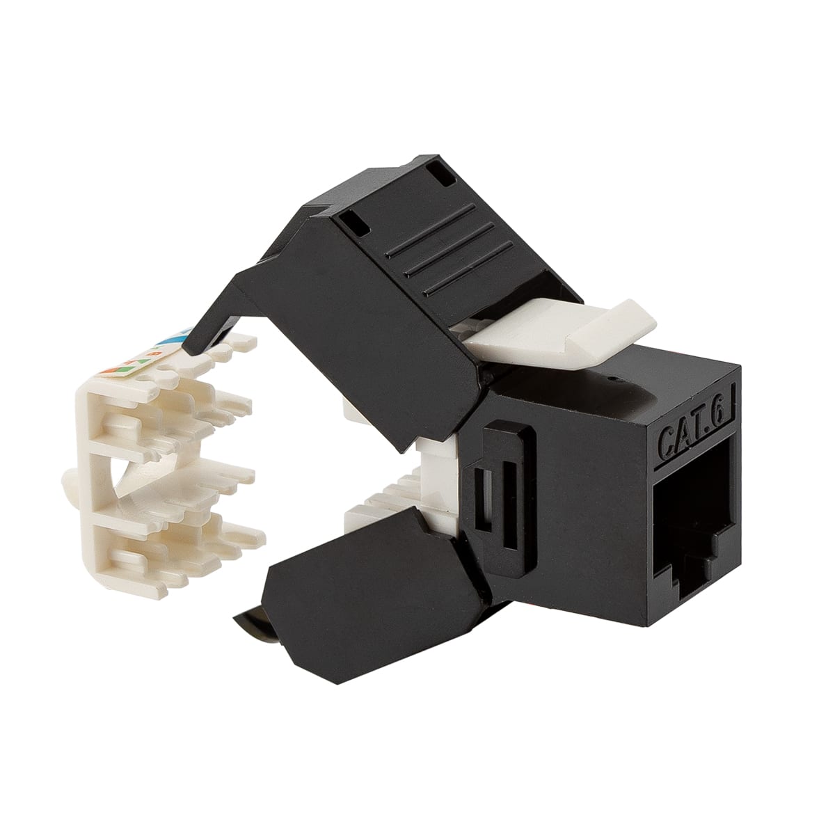 FANTON SRL FME23713NE PRESA RJ45 CAT.6 UTP 180° TOOLLESS NE