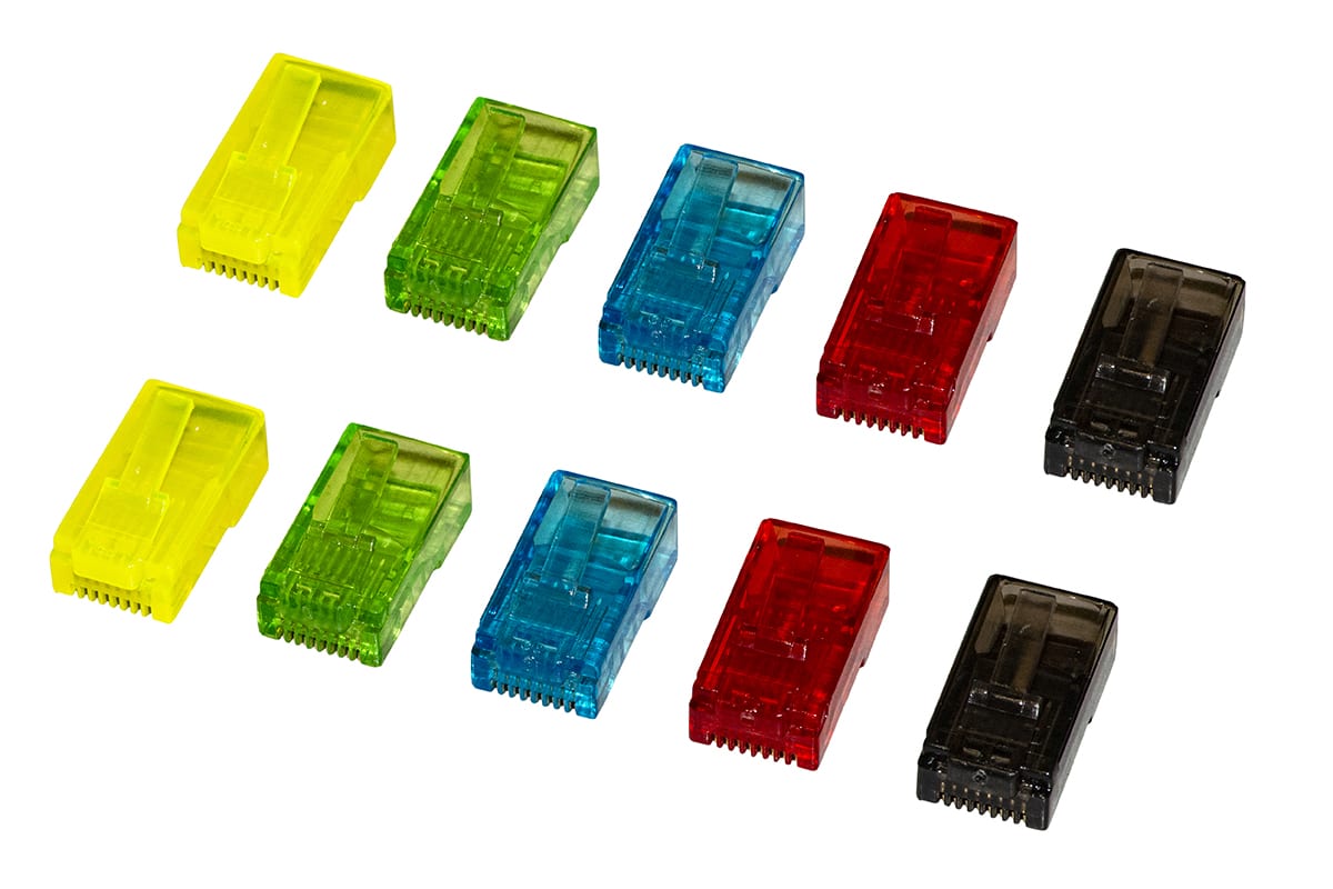 FANTON SRL FME23720KC KIT 10 PLUG RJ45 CAT.5E UTP COLORATI