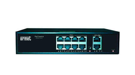 URMET SPA UTD3000/402 SWITCH 8X10/100 POE + 2 UPLING