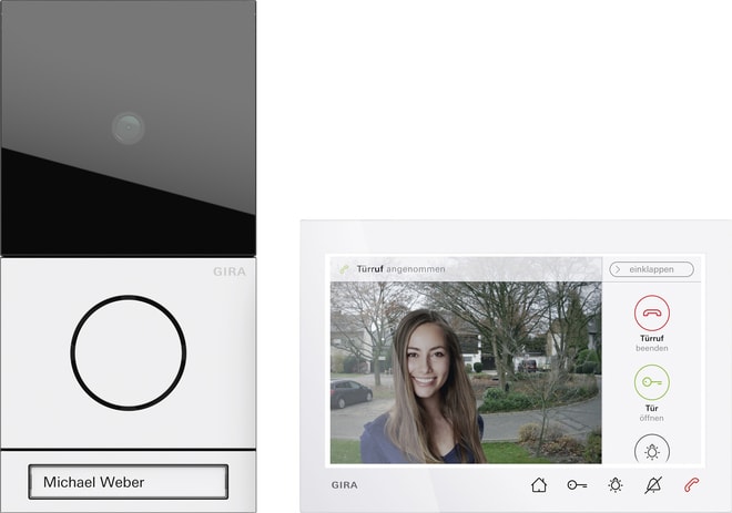 GIRA - GIR2431902 EFH-Paket Wohnungsstation Video AP 7 Sys