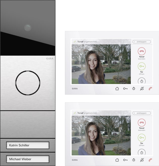 GIRA - GIR2432920 ZFH-Paket Wohnungsstation Video AP 7 Sys