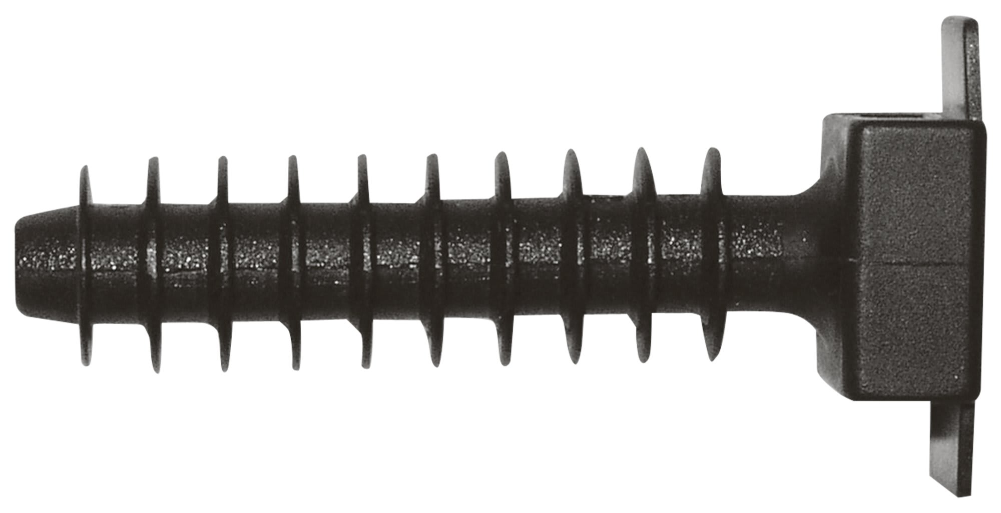 ELEMATIC SPIT - ITP5458A SUPPORTO A TASSELLO PA 6 NERO 10x43,5x9,